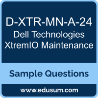 XtremIO Maintenance Dumps, D-XTR-MN-A-24 Dumps, D-XTR-MN-A-24 PDF, XtremIO Maintenance VCE, Dell Technologies D-XTR-MN-A-24 VCE, Dell Technologies XtremIO Maintenance PDF