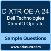 XtremIO Operate Dumps, D-XTR-OE-A-24 Dumps, D-XTR-OE-A-24 PDF, XtremIO Operate VCE, Dell Technologies D-XTR-OE-A-24 VCE, Dell Technologies XtremIO Operate PDF