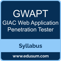 GWAPT PDF, GWAPT Dumps, GWAPT VCE, GIAC Web Application Penetration Tester Questions PDF, GIAC Web Application Penetration Tester VCE, GIAC GWAPT Dumps, GIAC GWAPT PDF