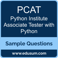 Associate Tester with Python Dumps, PCAT Dumps, PCAT PDF, Associate Tester with Python VCE, Python Institute PCAT VCE, Python Institute PCAT-31-0x PDF