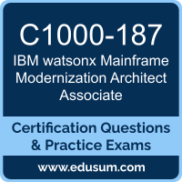 watsonx Mainframe Modernization Architect Associate Dumps, watsonx Mainframe Modernization Architect Associate PDF, C1000-187 PDF, watsonx Mainframe Modernization Architect Associate Braindumps, C1000-187 Questions PDF, IBM C1000-187 VCE, IBM watsonx Mainframe Modernization Architect Associate Dumps